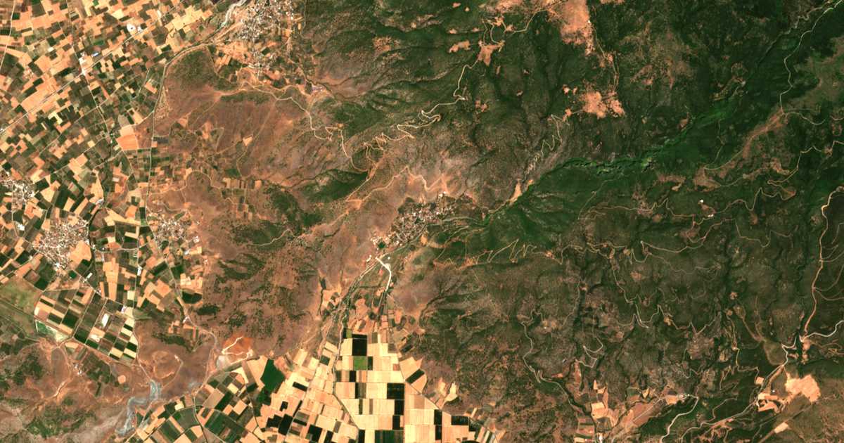 Carte satellite de Marmaríni