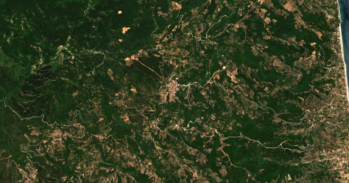 Carte satellite de Melívia