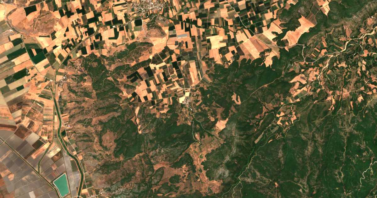 Carte satellite de Priniás