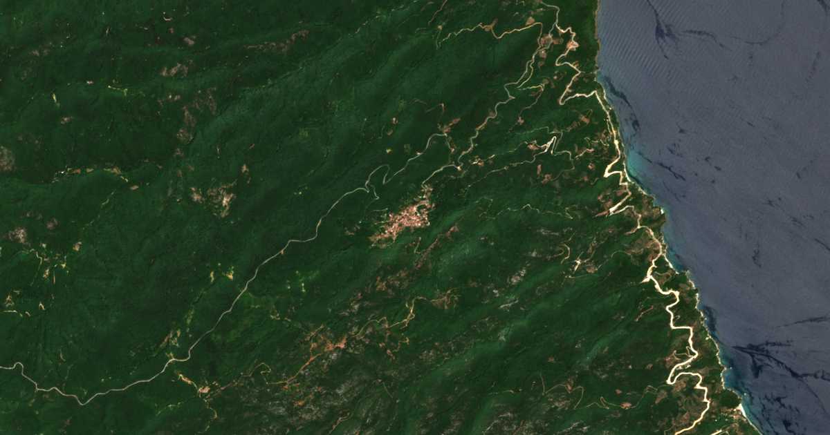 Carte satellite de Sklíthron