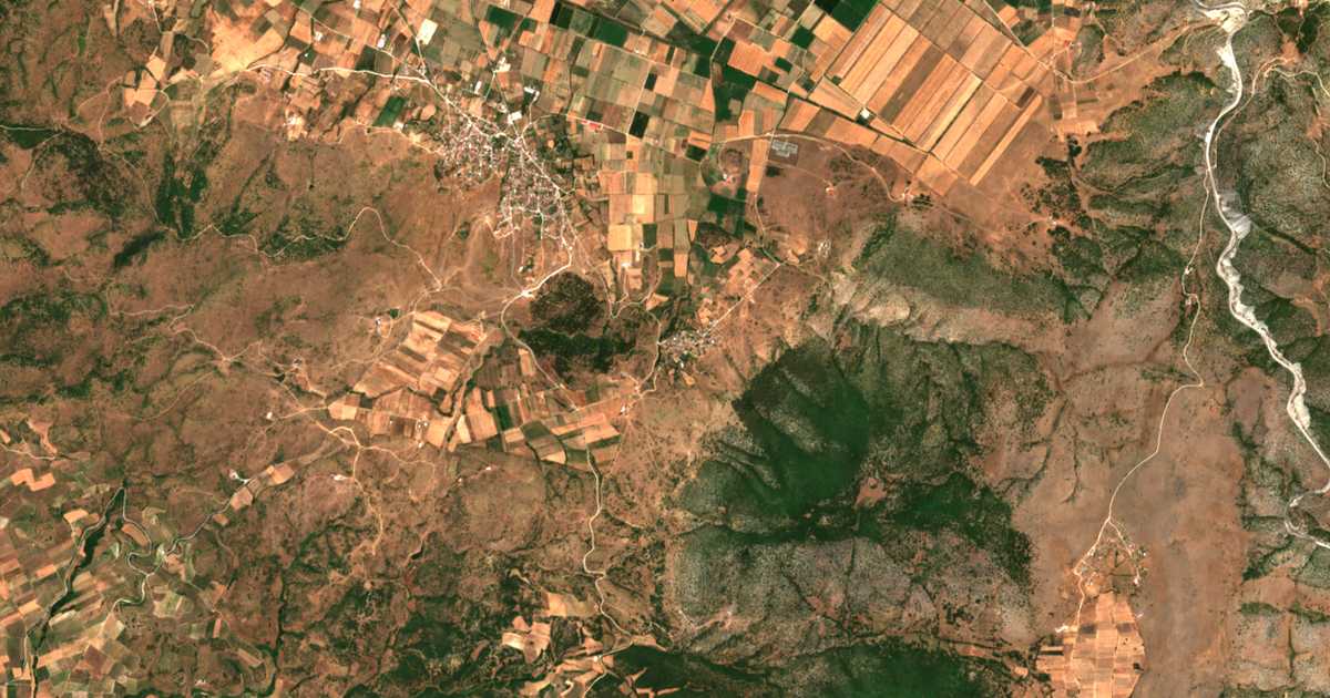 Carte satellite de Aetorráchi