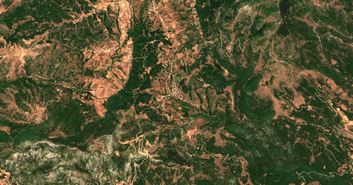 Carte satellite de Ákri