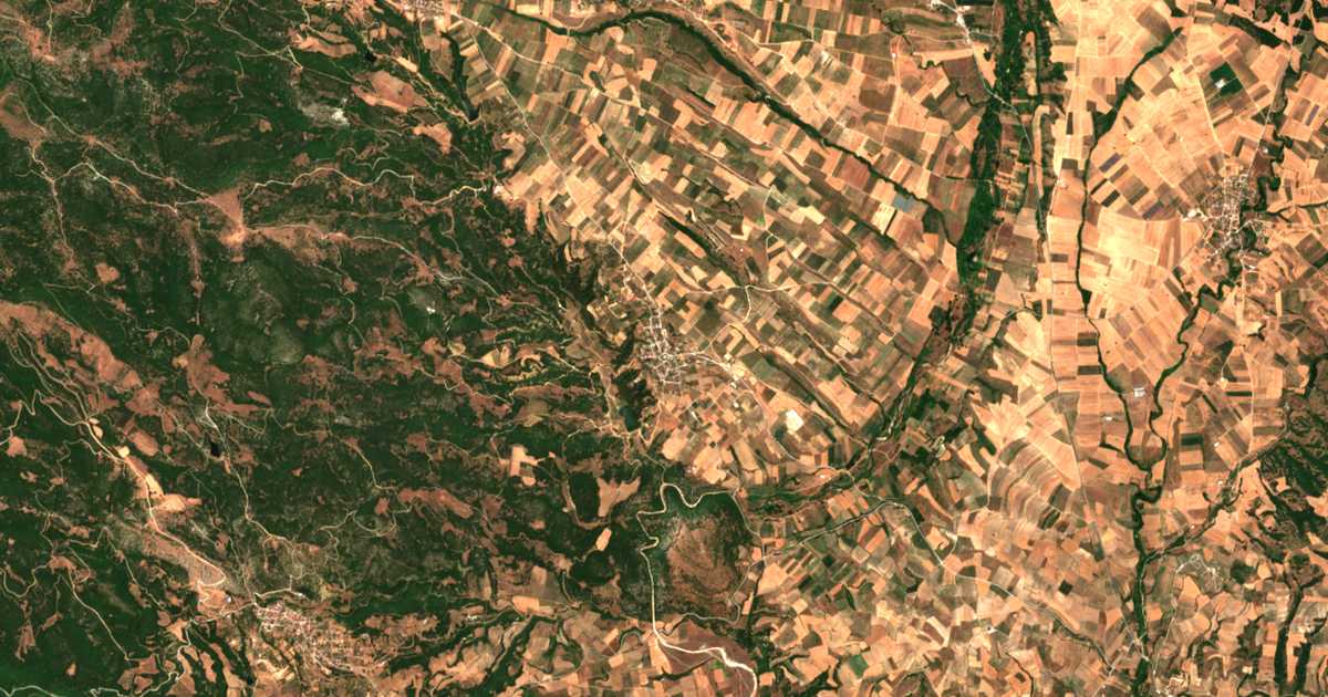 Carte satellite de Ázoros