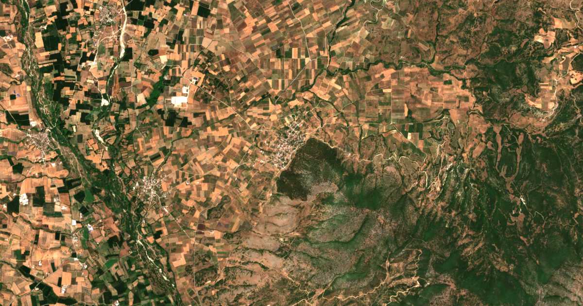 Carte satellite de Domenikon