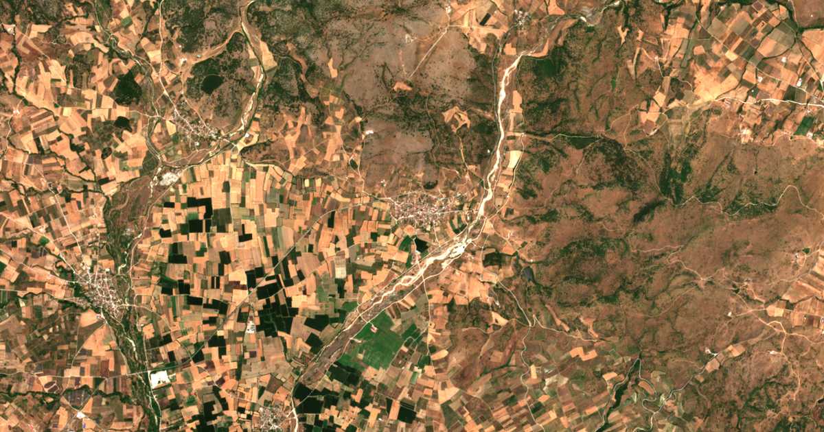 Carte satellite de Evangelismós
