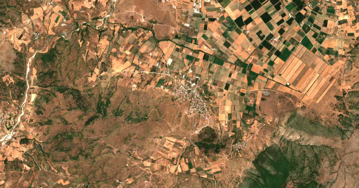 Carte satellite de Galanóvrysi