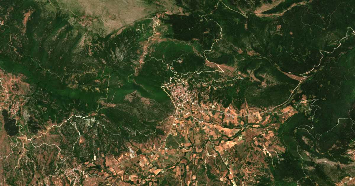 Carte satellite de Karyá