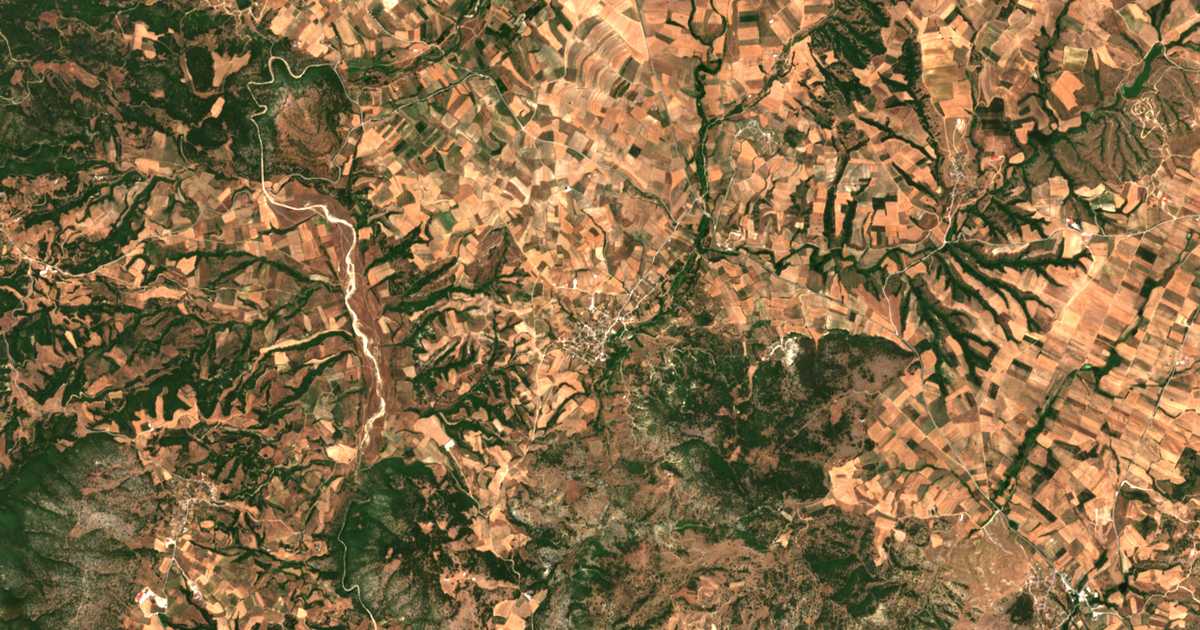 Carte satellite de Lykoúdion