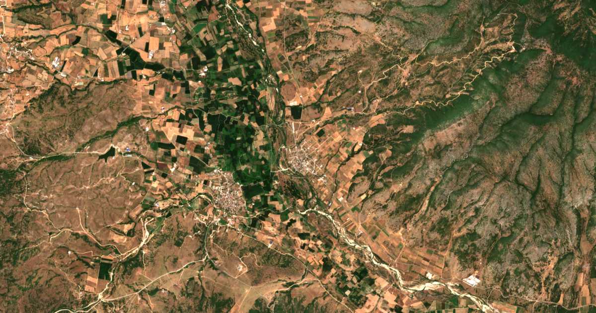 Carte satellite de Mesochórion