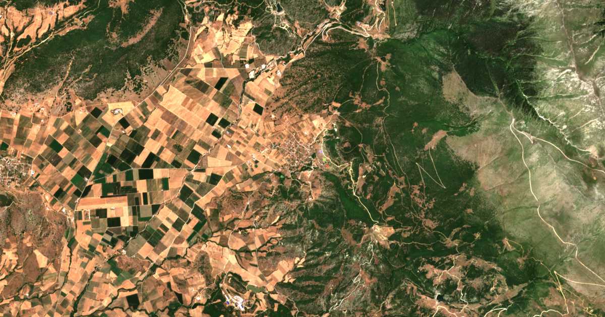 Carte satellite de Pýthio