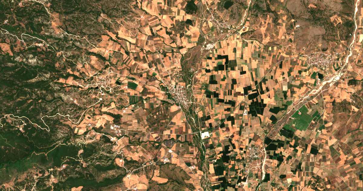 Carte satellite de Sykéa