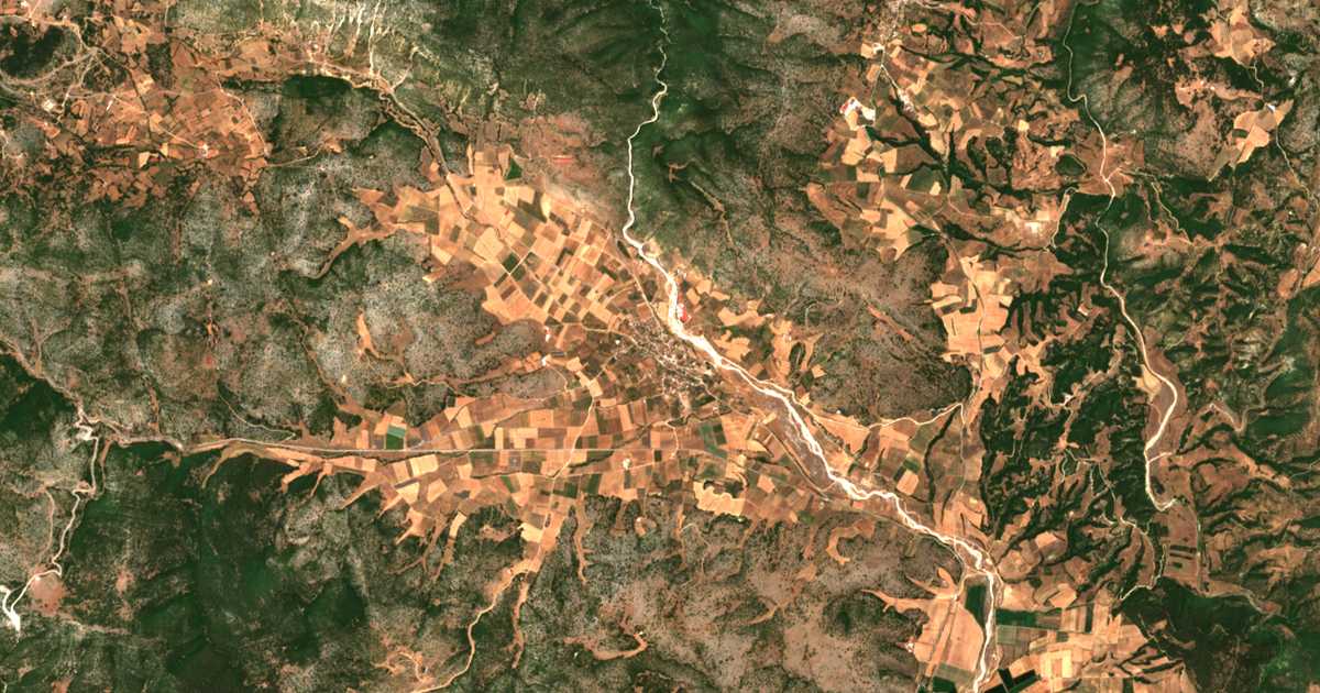 Carte satellite de Valanída