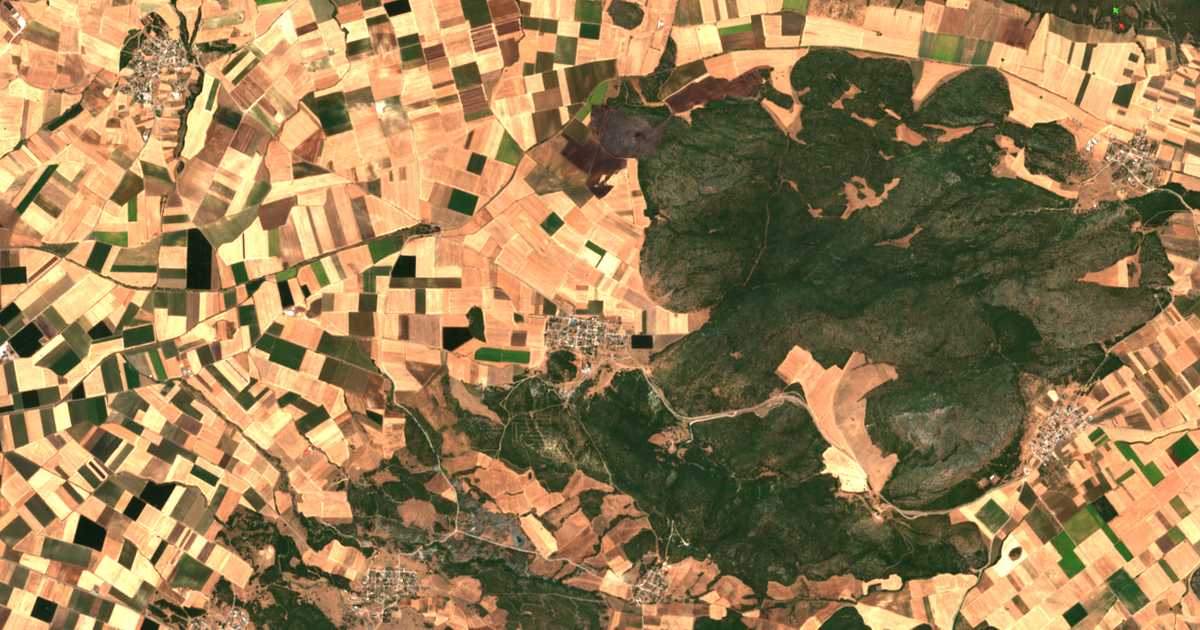 Carte satellite de Asprógeia