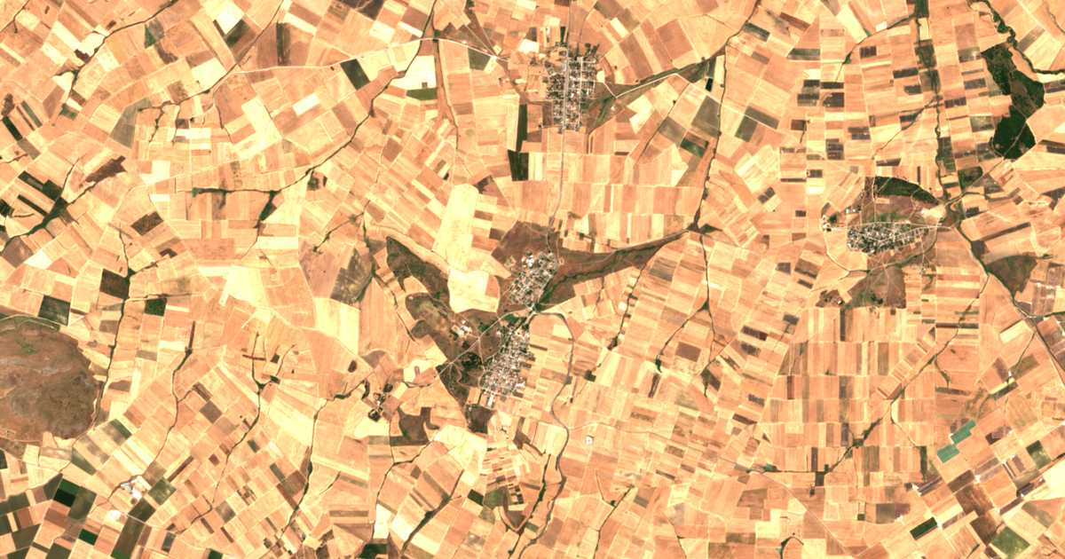 Carte satellite de Chalkiádes