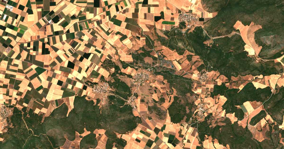 Carte satellite de Erétria