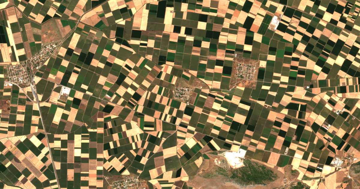 Carte satellite de Katochórion