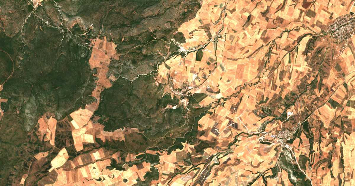 Carte satellite de Agnanterí