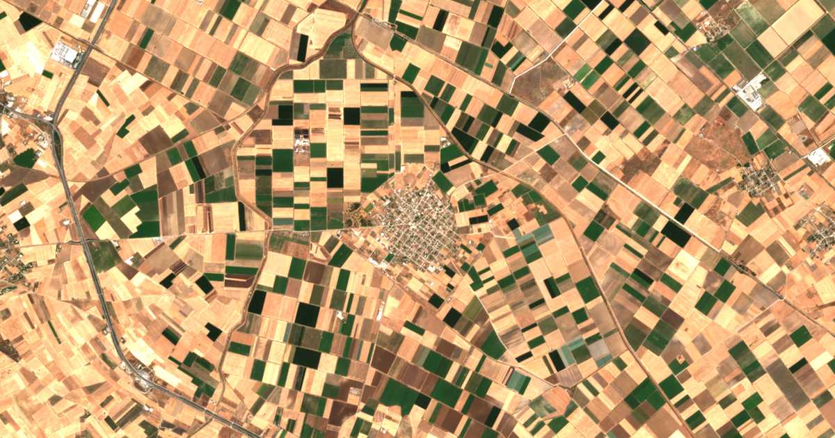 Carte satellite de Chálki