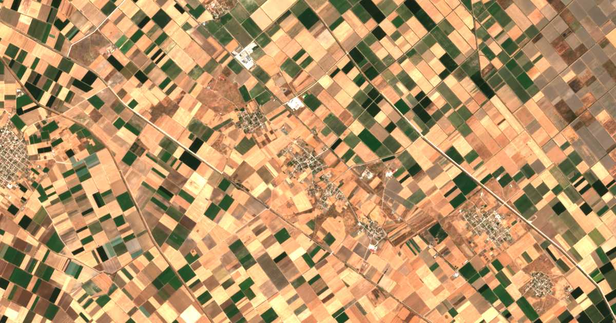 Carte satellite de Melía
