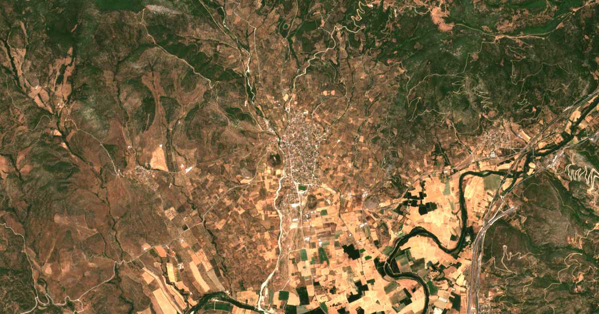 Carte satellite de Gonnos