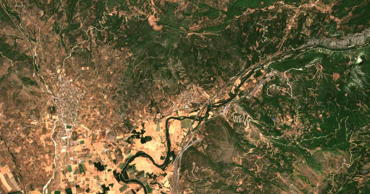 Carte satellite de Itéa