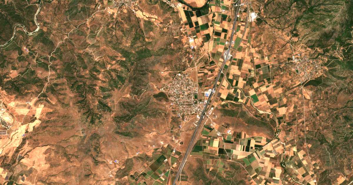 Carte satellite de Makrychóri