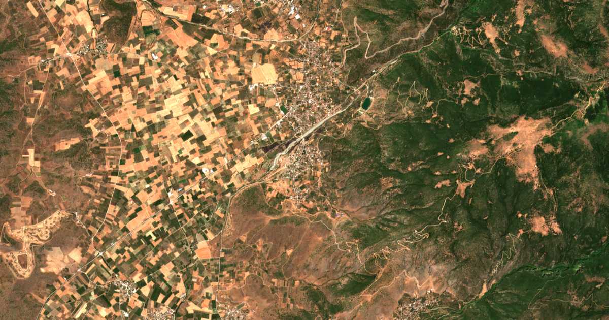 Carte satellite de Óssa