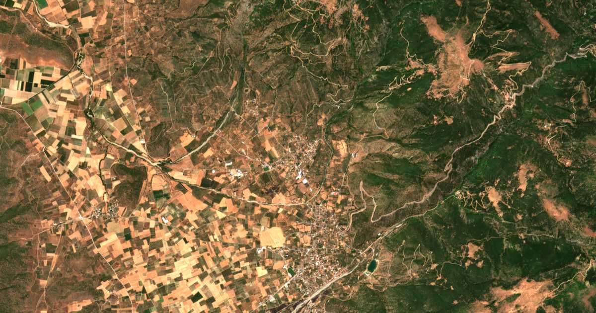 Carte satellite de Pournárion
