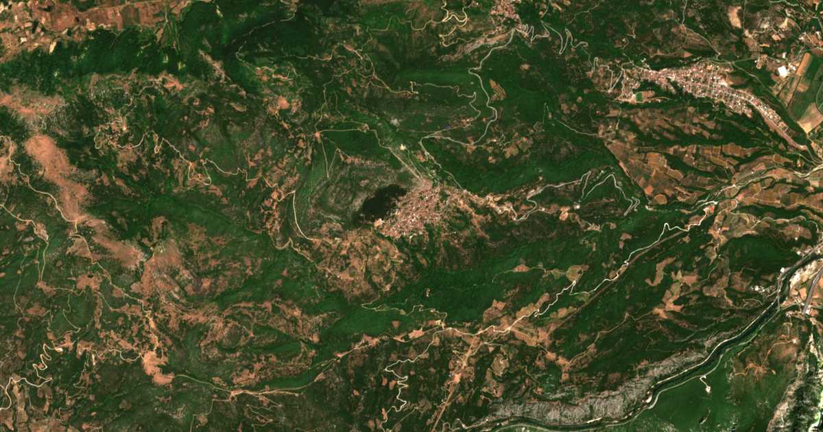 Carte satellite de Rapsáni