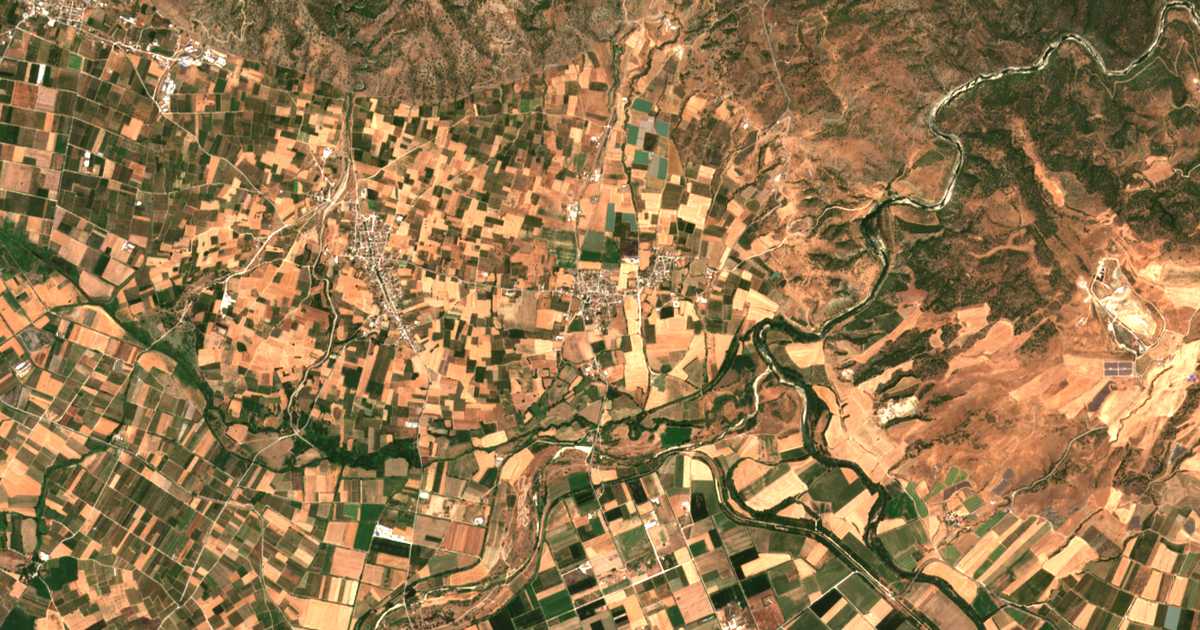 Carte satellite de Rodiá