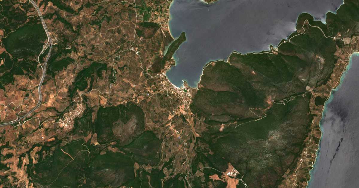 Carte satellite de Achillion de Magnésie