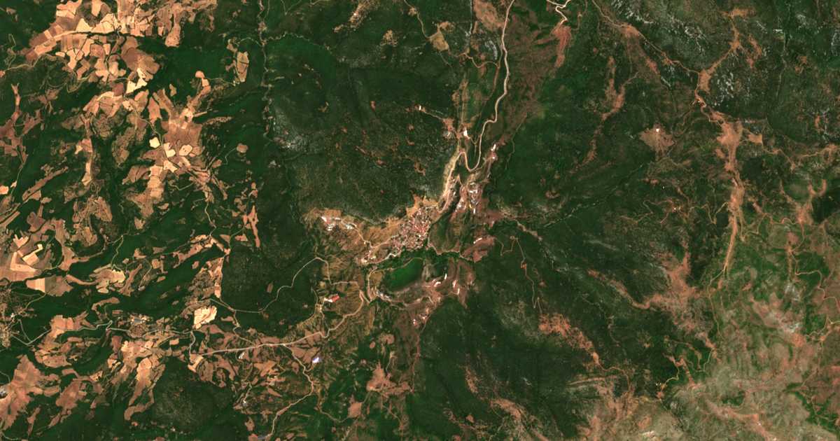 Carte satellite de Anávra