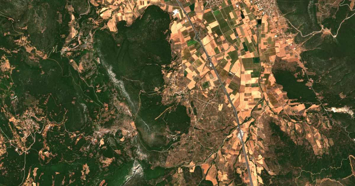 Carte satellite de Drymón