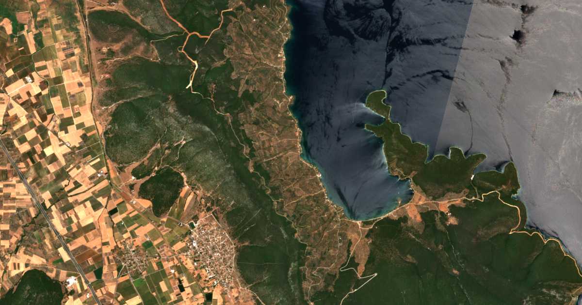 Carte satellite de Niés