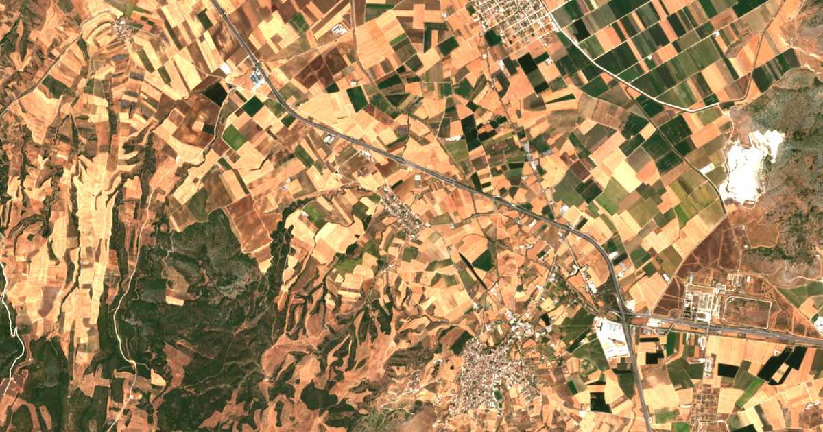 Carte satellite de Chlói