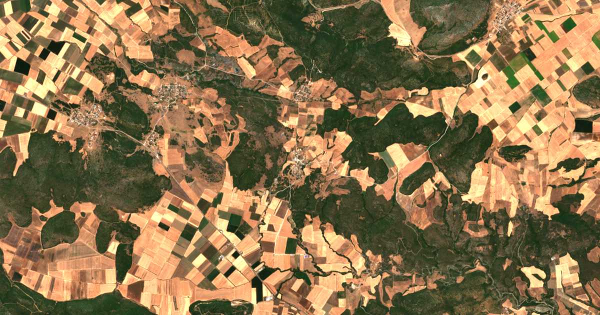 Carte satellite de Eleftherochório