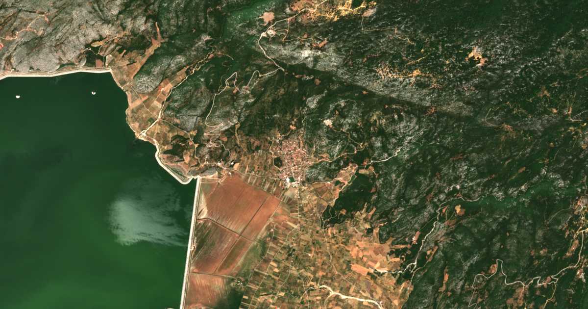 Carte satellite de Kanália
