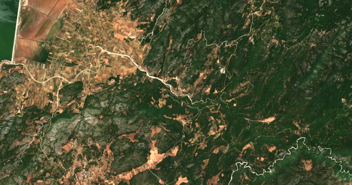 Carte satellite de Kerasiá