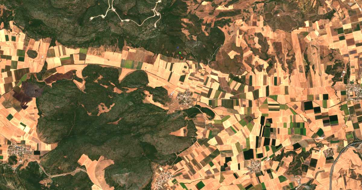 Carte satellite de Kokkína