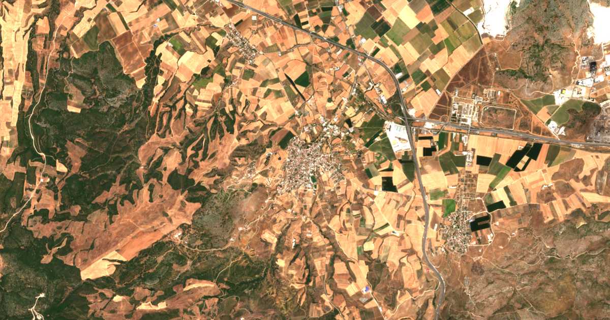 Carte satellite de Velestíno