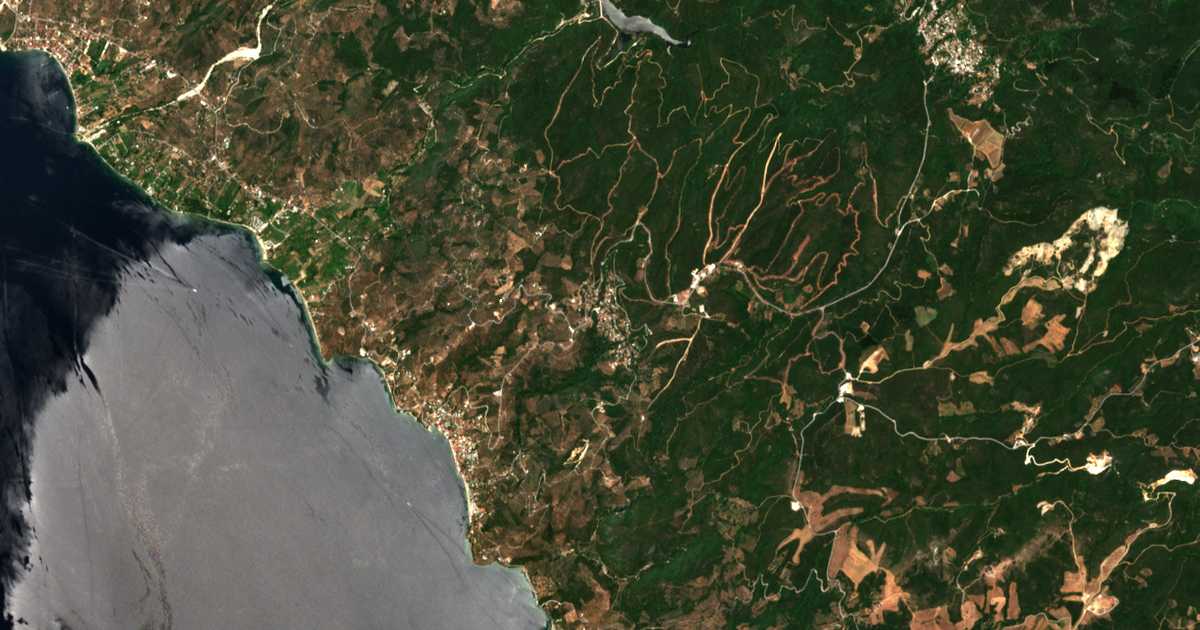 Carte satellite de Afétes