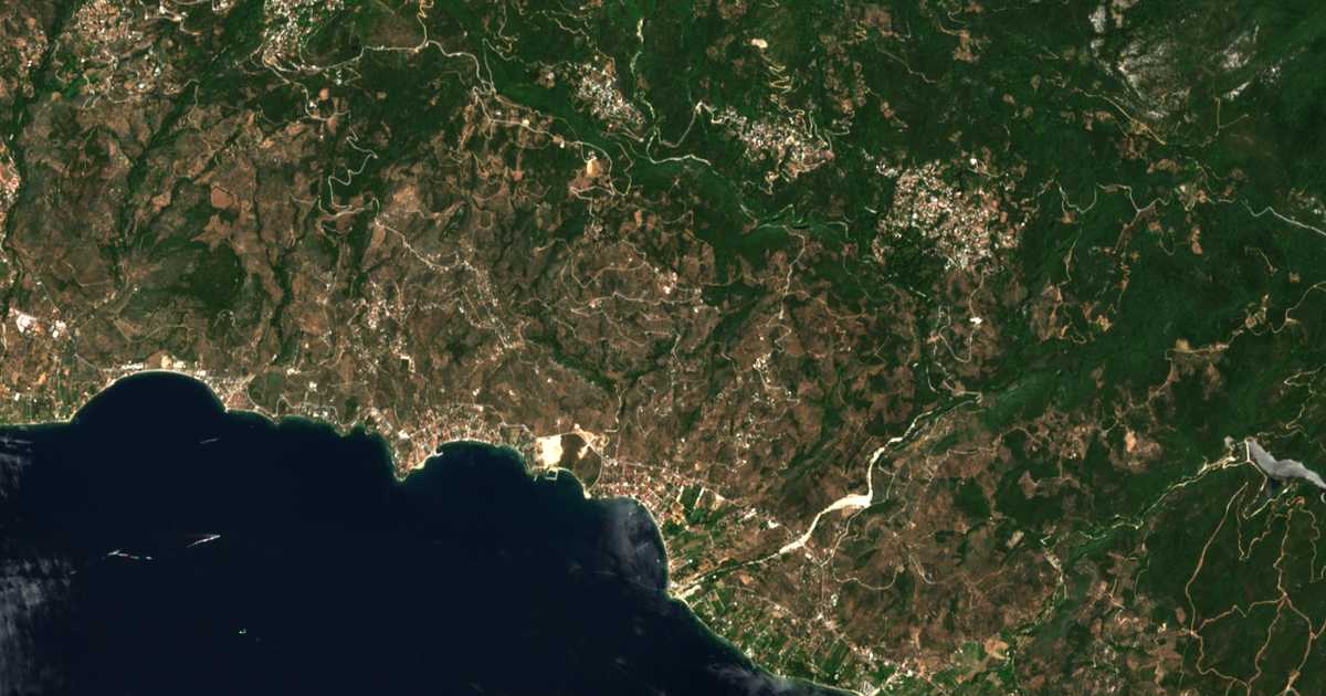 Carte satellite de Ágios Athanásios