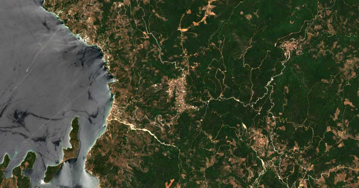 Carte satellite de Láfkos