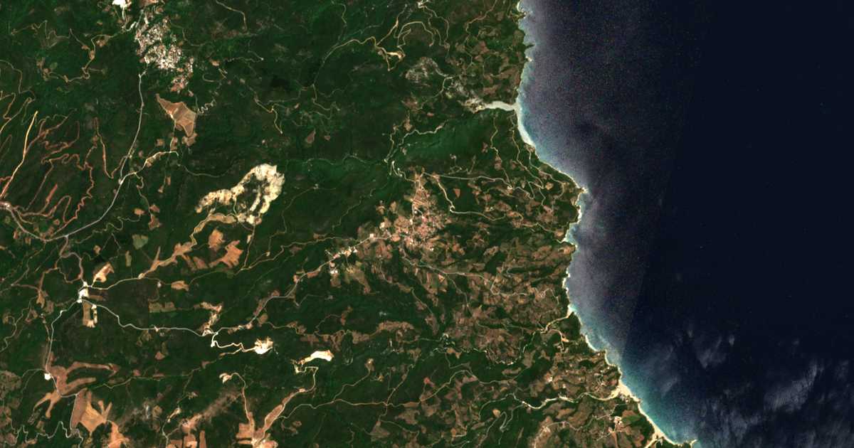 Carte satellite de Sykí