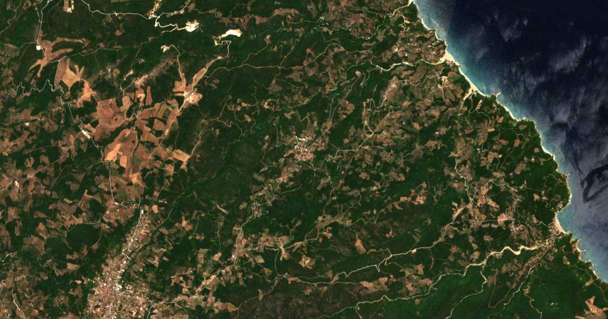 Carte satellite de Xinóvrysi