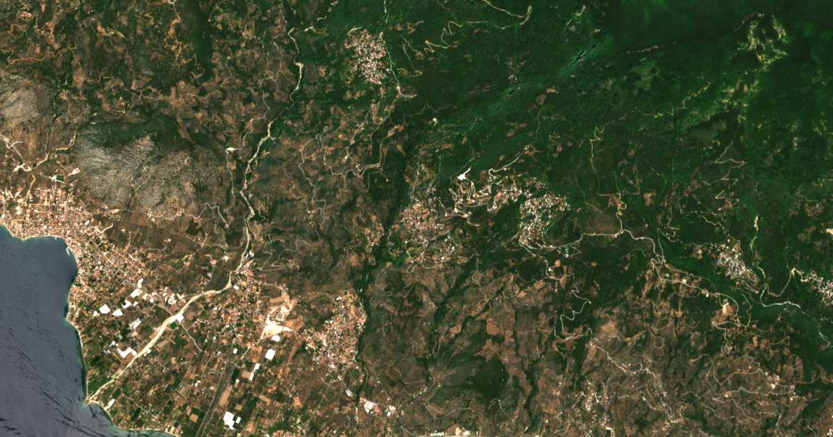 Carte satellite de Ágios Vlásios
