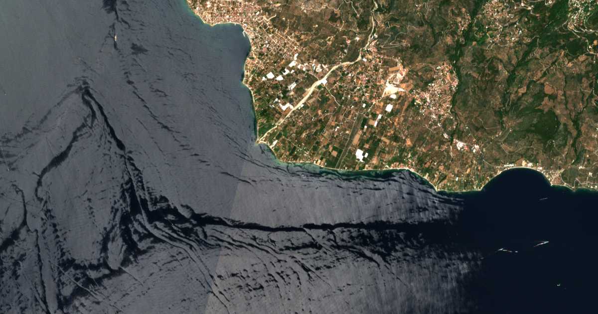 Carte satellite de Ágios Minás