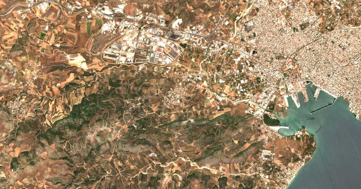 Carte satellite de Dimíni