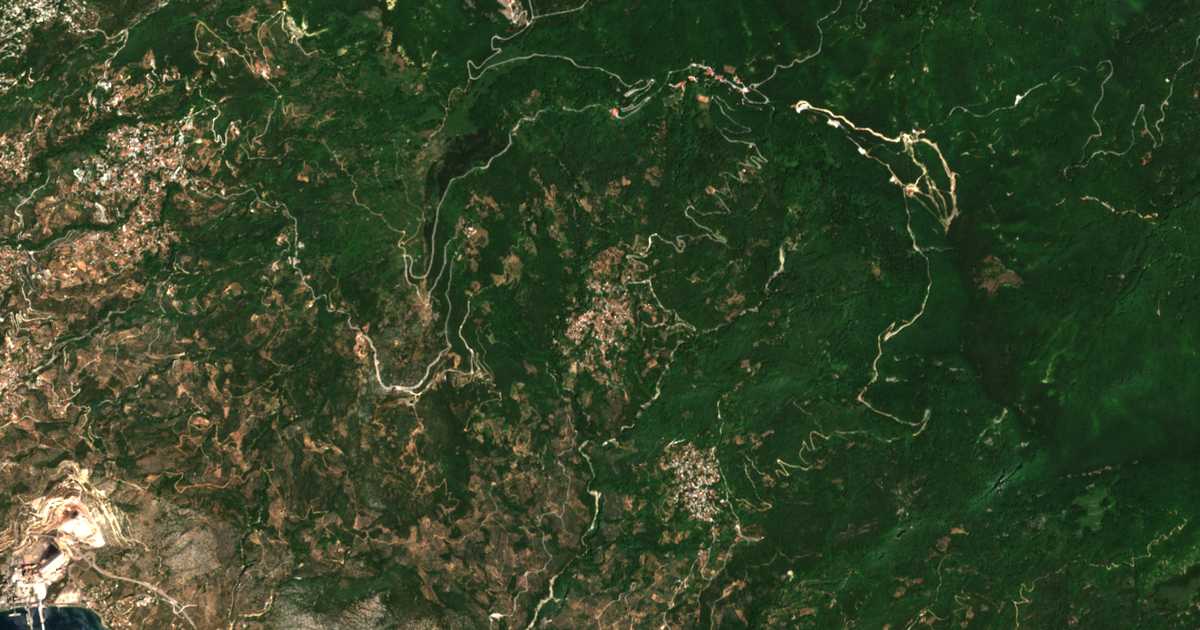 Carte satellite de Drákia