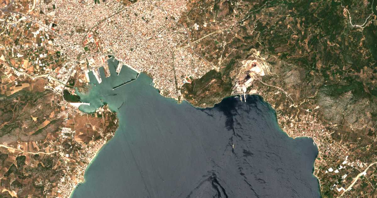 Carte satellite de Gorítsa